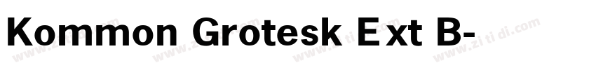 Kommon Grotesk Ext B字体转换